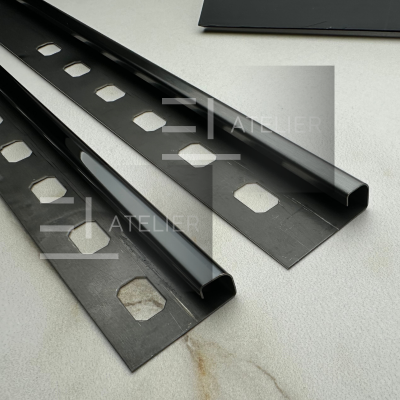 Profil Colt Exterior Rotund Inox Negru Mat 10mm x 2700mm