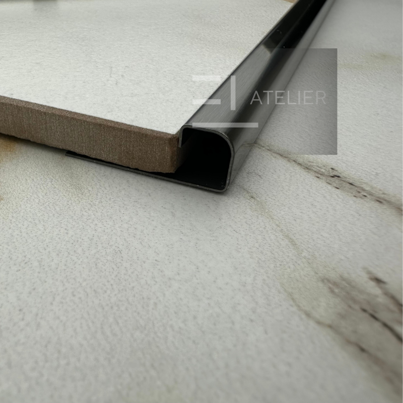 Profil Colt Exterior Rotund Inox Negru Mat 10mm x 2700mm