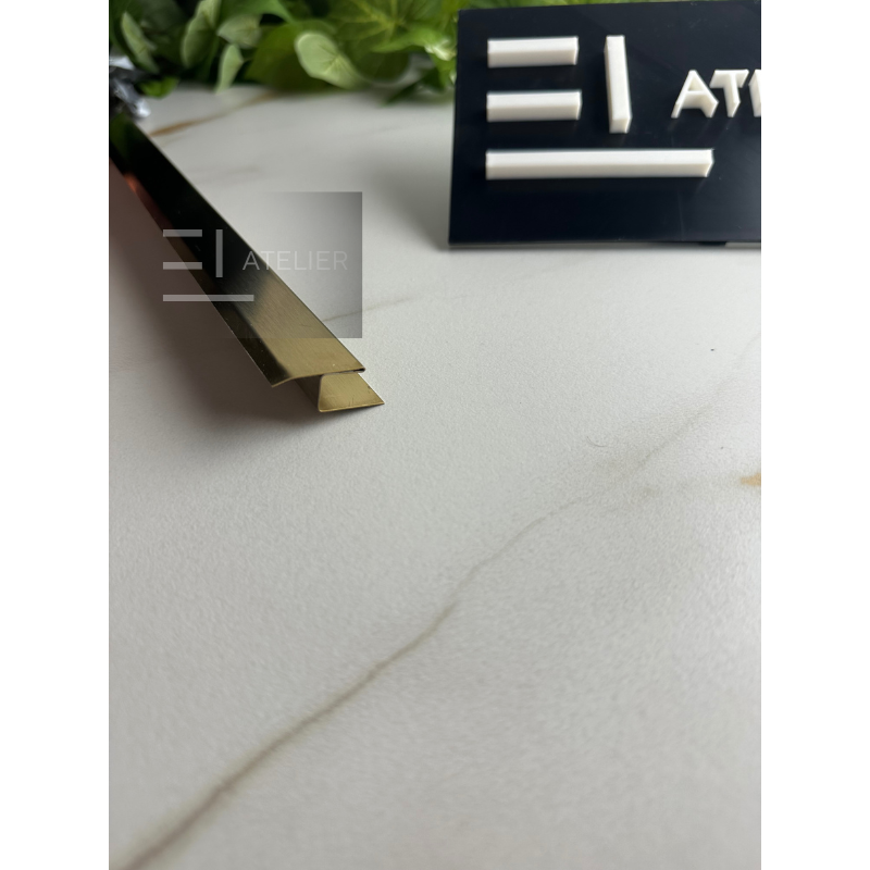 Profil Trecere Gresie Inox Auriu Mat 25mm x 2700mm