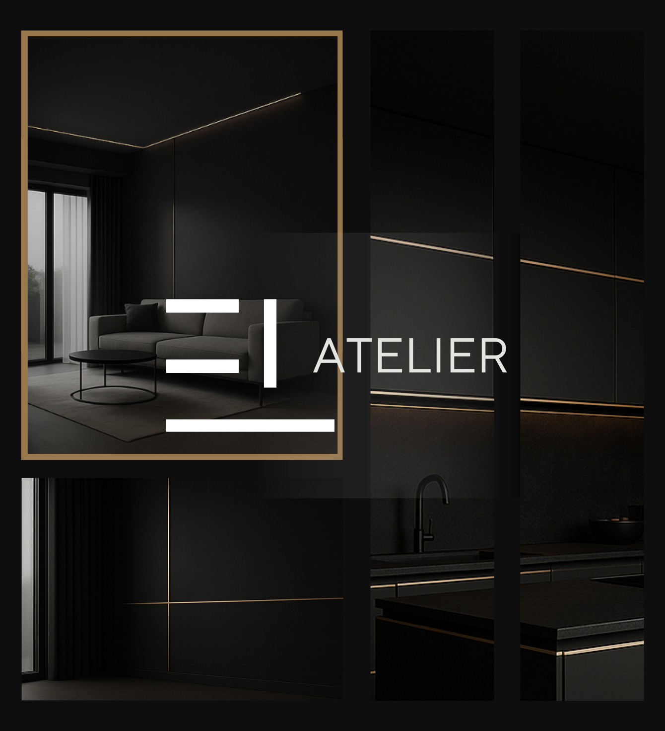 Profile decorative din inox auriu