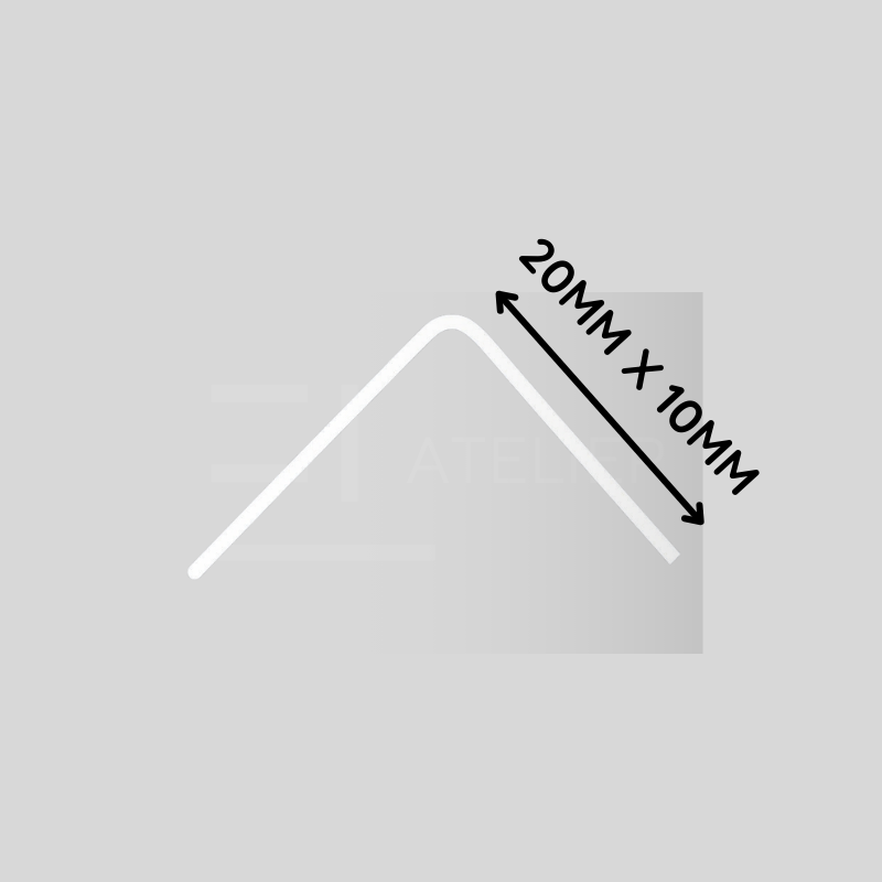 Profil decorativ L inox auriu mat aplicare protecție blat bucătărie 20x10mm