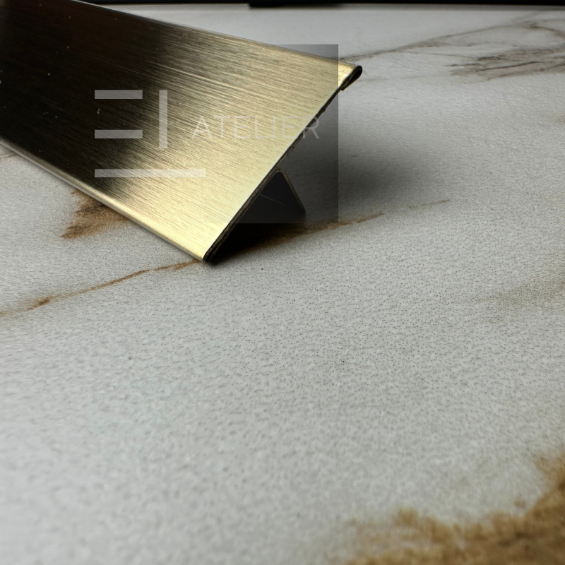 Profil T Inox Auriu Mat 30mm x 2700mm - EL Atelier