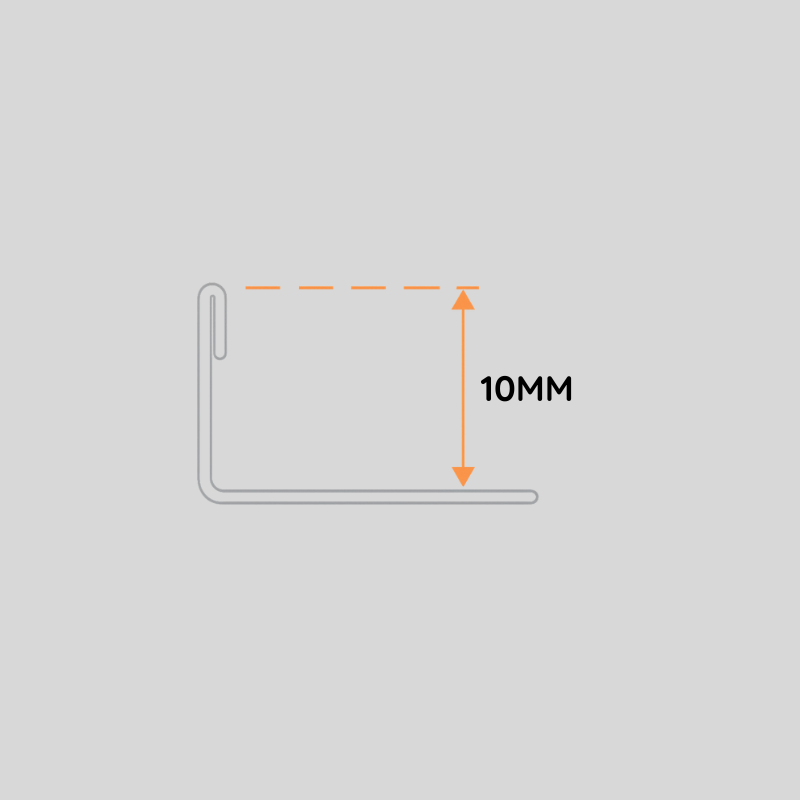 Profil finisaj drept faianță inox auriu mat aplicare separare materiale 10mm