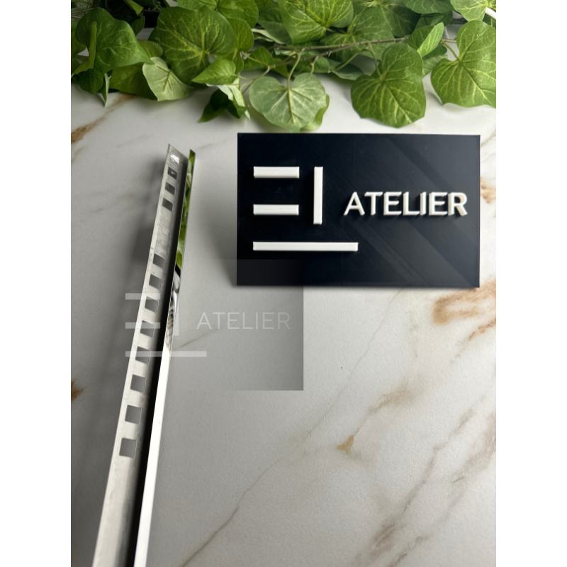 Profil Colt Exterior Inox Argintiu Lucios 10mm x 2700mm - EL Atelier