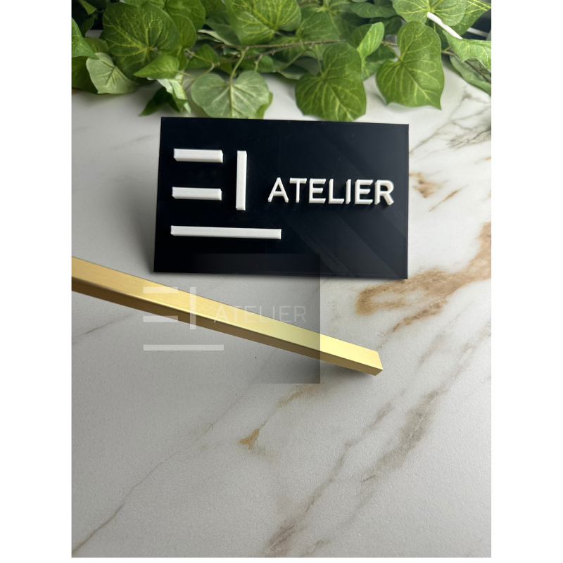 Profil U Inox Auriu Mat 15mm x 2700mm - EL Atelier