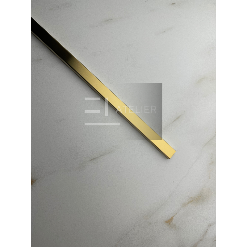 Profil U Inox Auriu Mat 15mm x 2700mm - EL Atelier