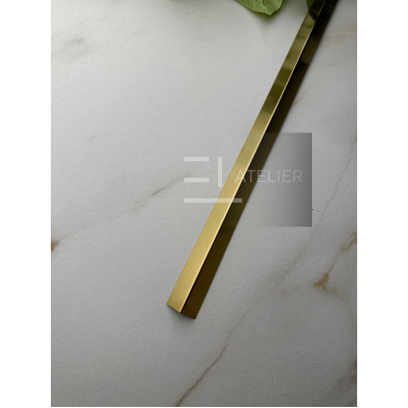 Profil L Inox Auriu Mat 15x15mm x 2700mm - EL Atelier