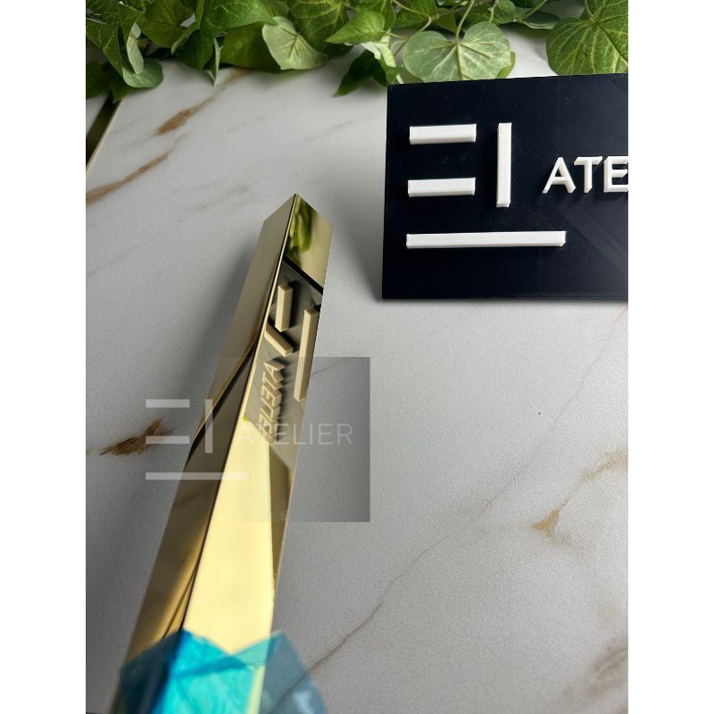 Profil L Inox Auriu Lucios 30x30mm x 2700mm - EL Atelier