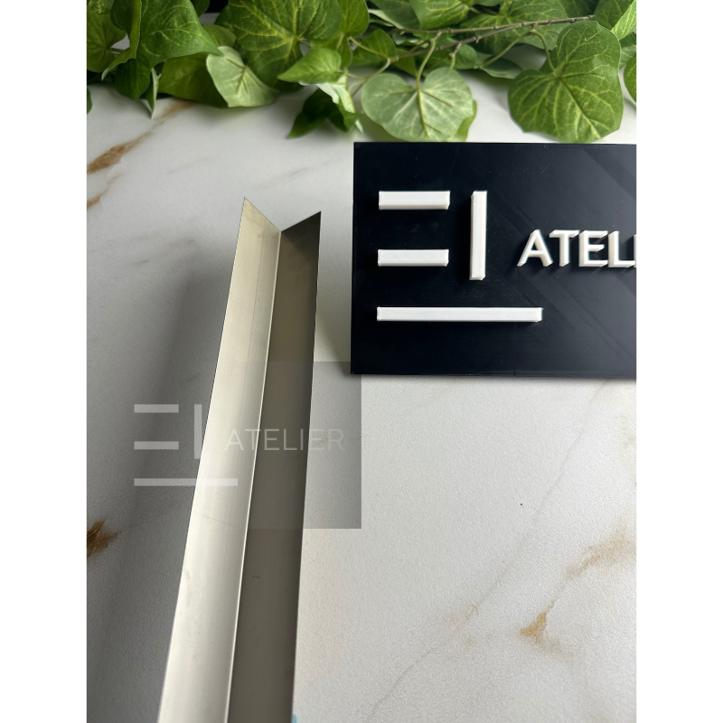 Profil L Inox Auriu Lucios 30x30mm x 2700mm - EL Atelier