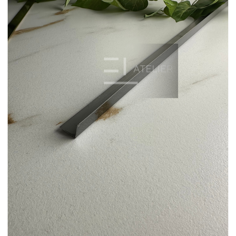 Profil L Inox Negru Lucios 15x15mm x 2700mm - EL Atelier