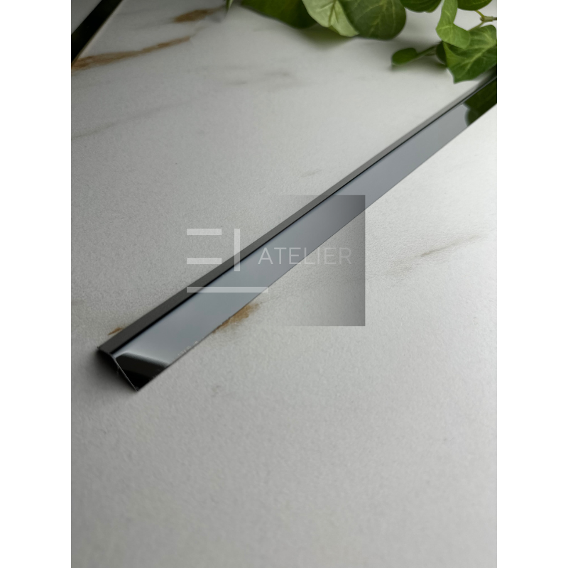 Profil L Inox Negru Lucios 15x15mm x 2700mm - EL Atelier