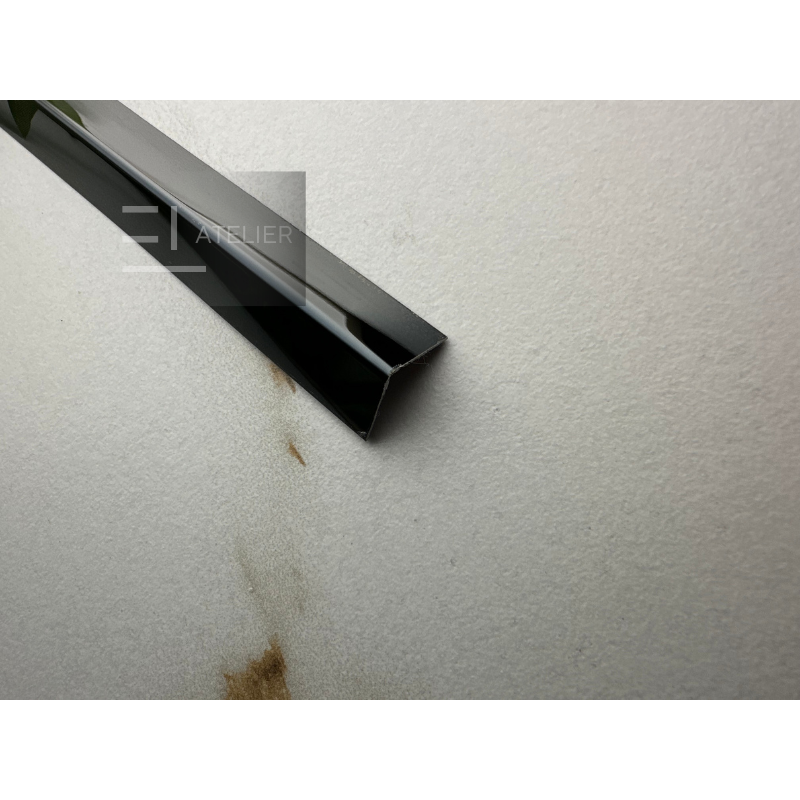 Profil L Inox Negru Lucios 15x15mm x 2700mm - EL Atelier