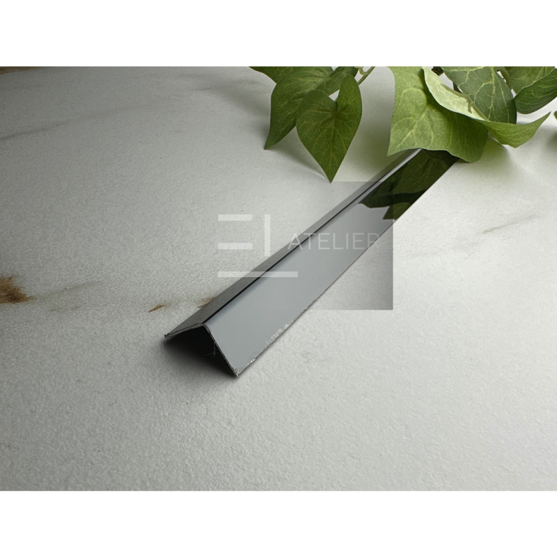 Profil L Inox Negru Lucios 15x15mm x 2700mm - EL Atelier