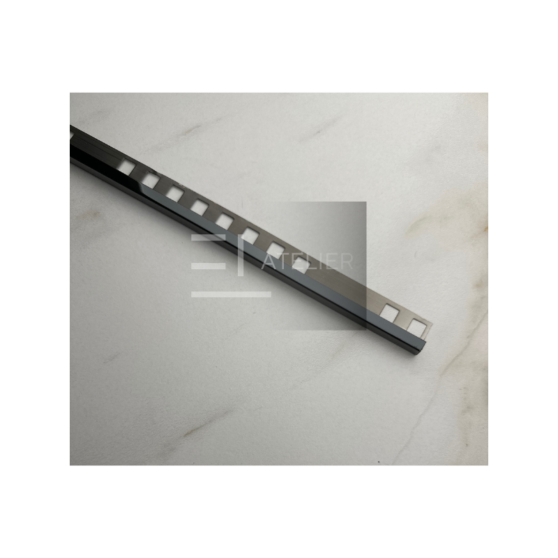 Profil Colt Exterior Inox Negru Lucios 10mm x 2700mm - EL Atelier