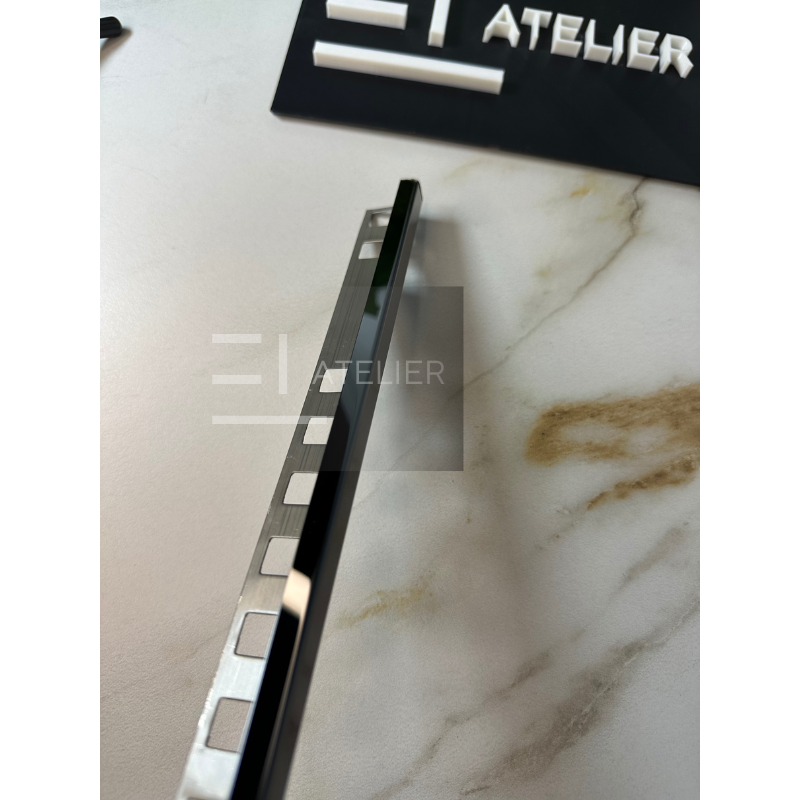 Profil Colt Exterior Inox Negru Lucios 10mm x 2700mm - EL Atelier