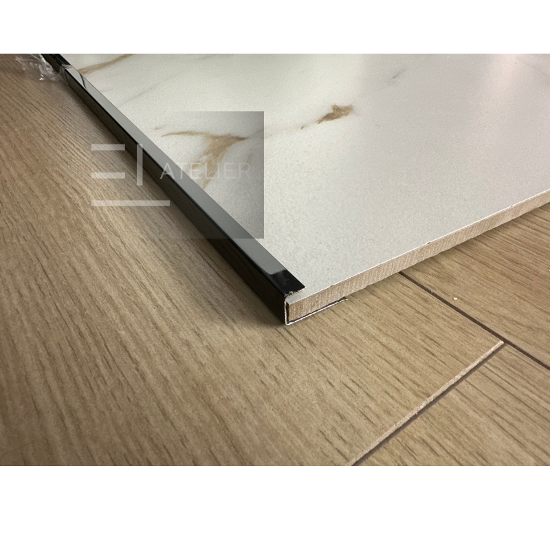 Profil Colt Exterior Inox Negru Lucios 10mm x 2700mm - EL Atelier