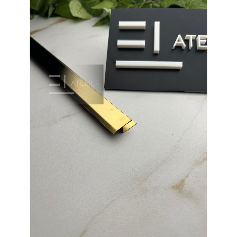 Profil Trecere Gresie Inox Auriu Mat 25mm x 2700mm