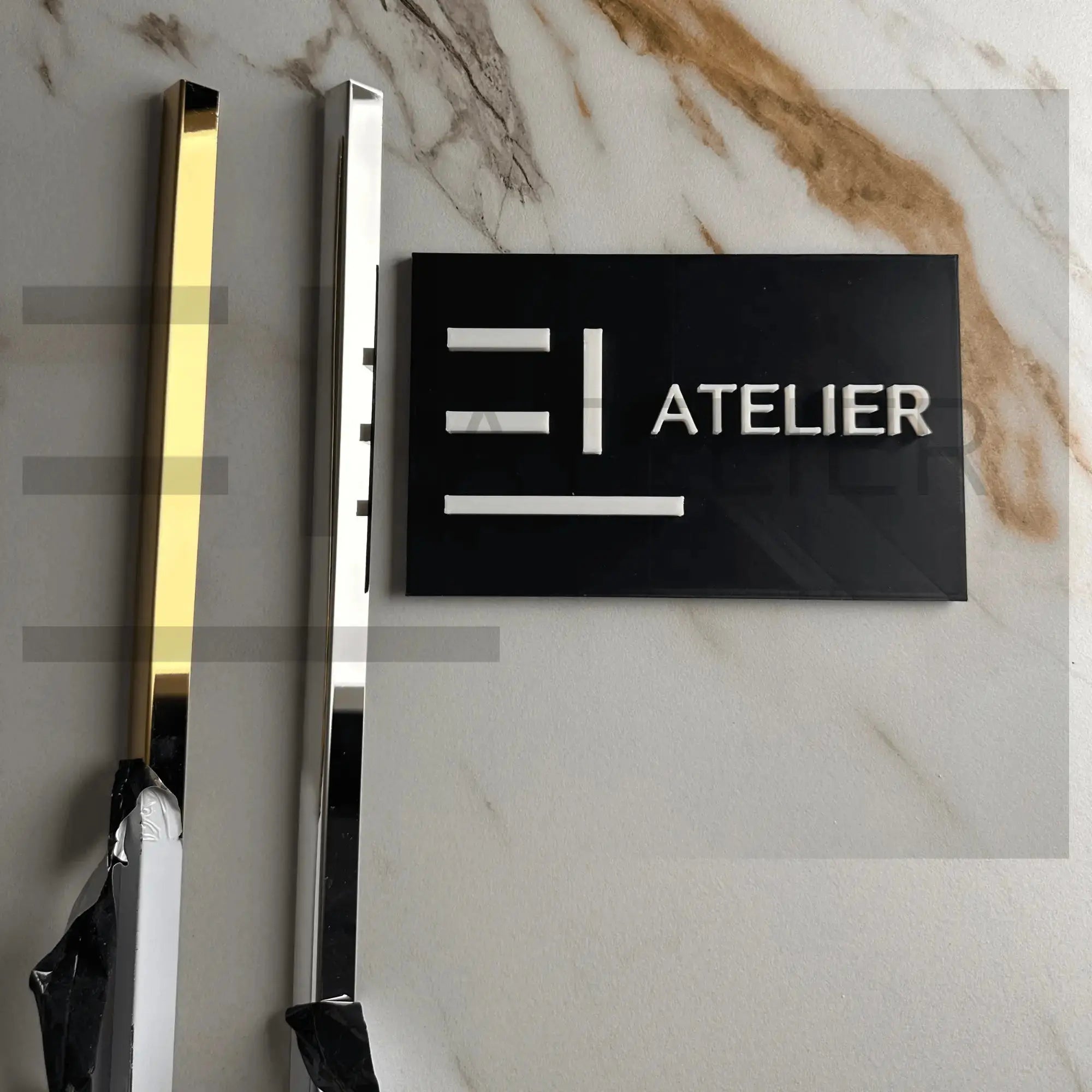 Profil L 15x15 Auriu Argintiu Lucios EL Atelier