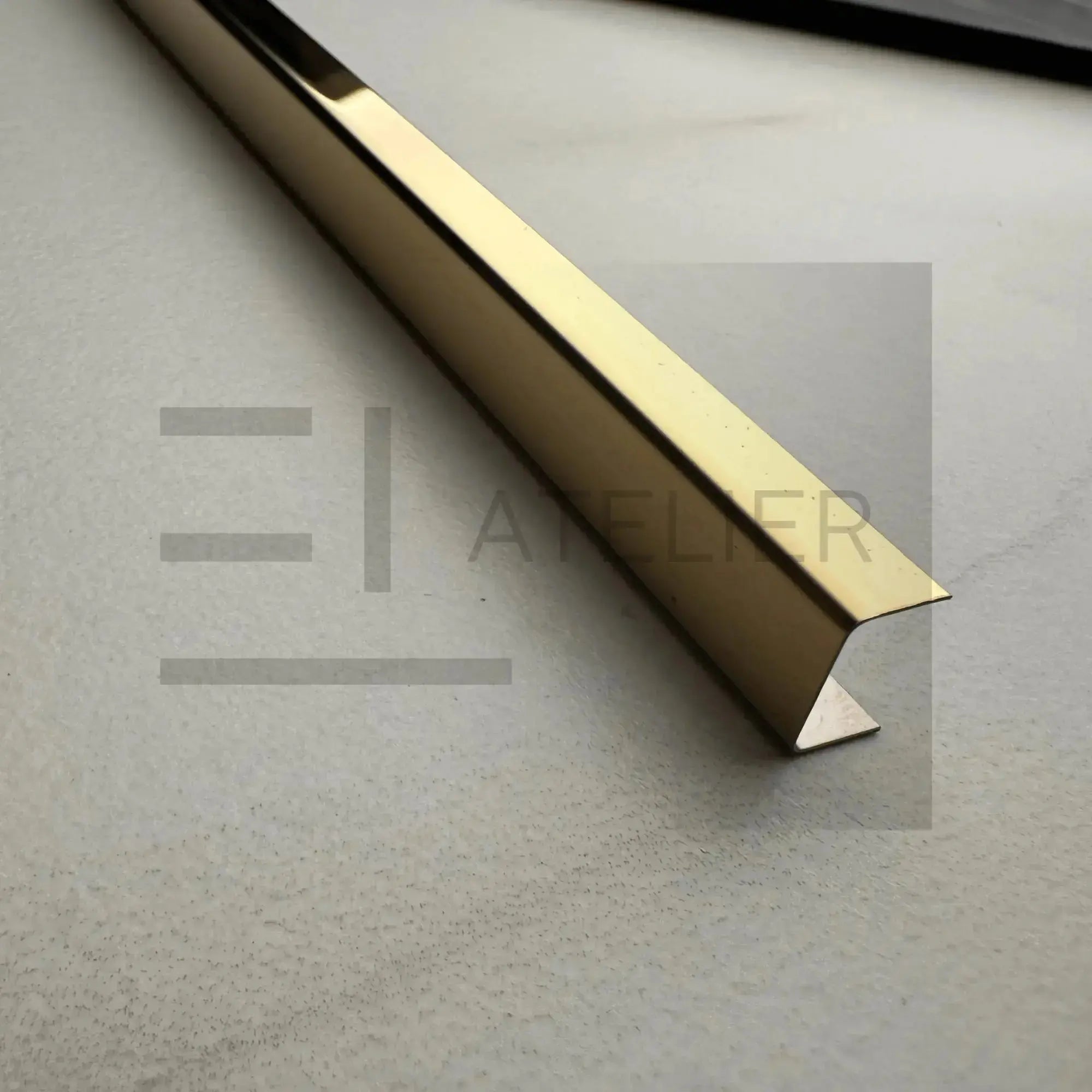 Profil Inox U Auriu Lucios EL Atelier Pentru Riflaje si design interior