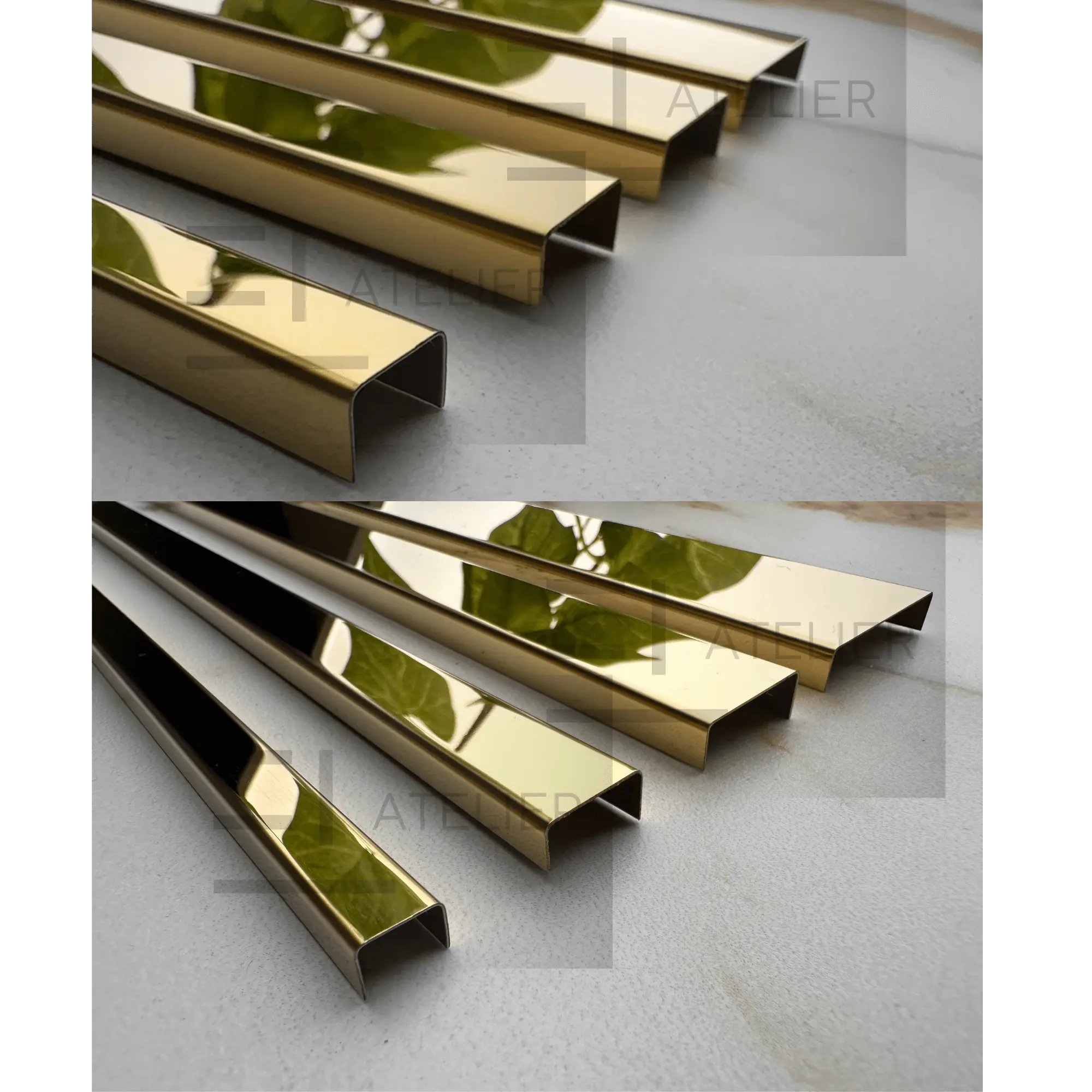 Profil U 15,20,25,30MM EL Atelier Auriu Lucios Decor Design Interior