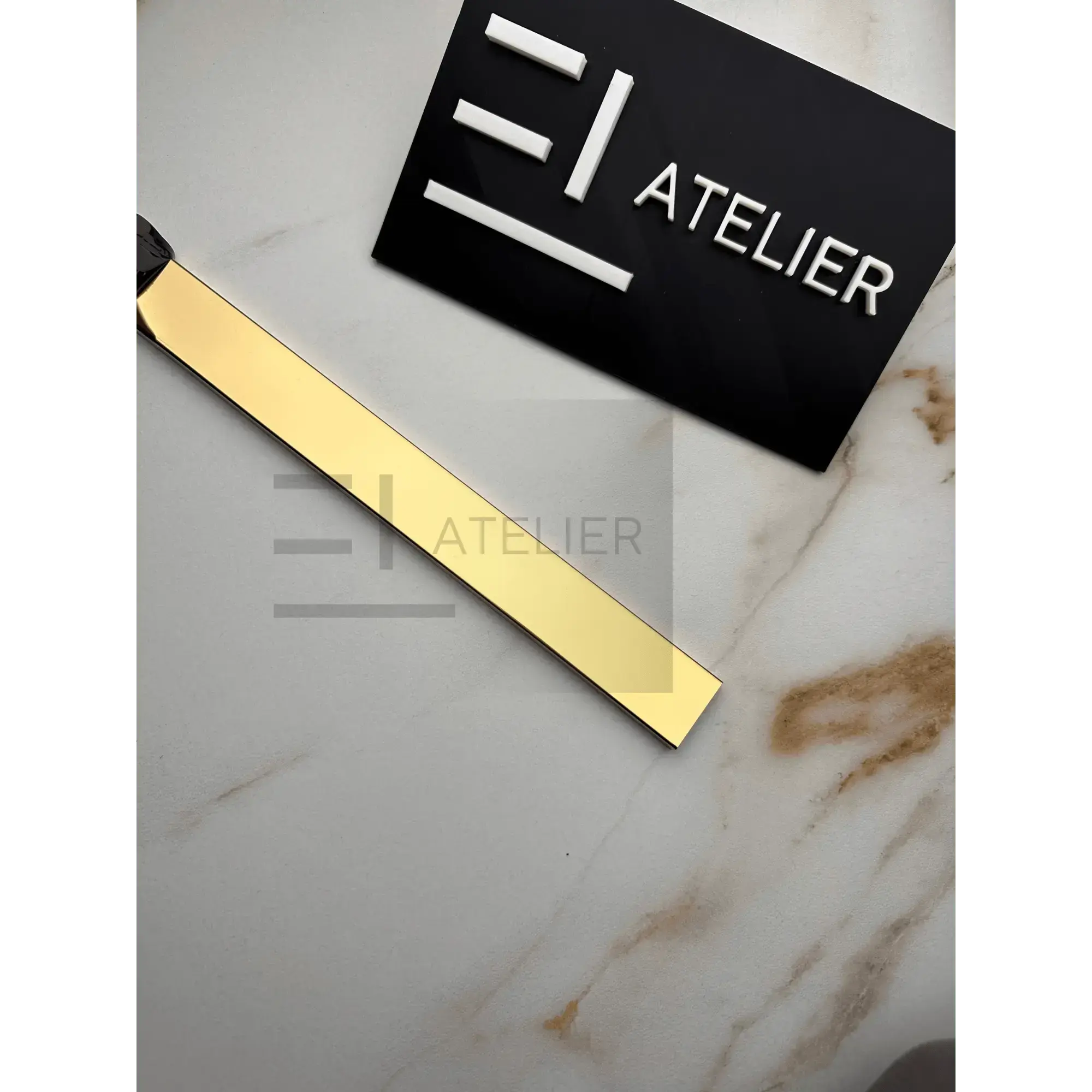 Profil Inox U Auriu Lucios EL Atelier