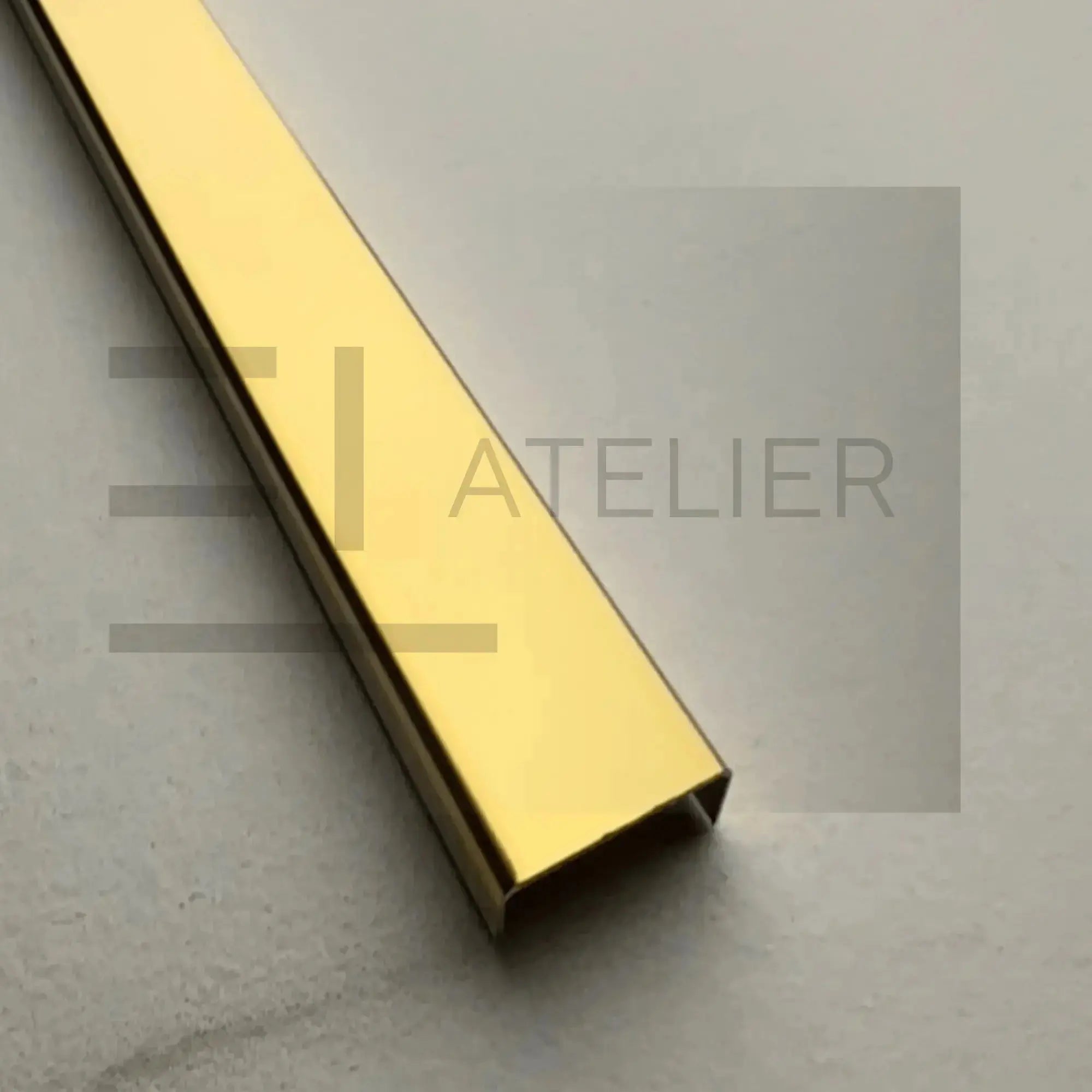 Profil Inox U Auriu Lucios EL Atelier Amenajari Interioare