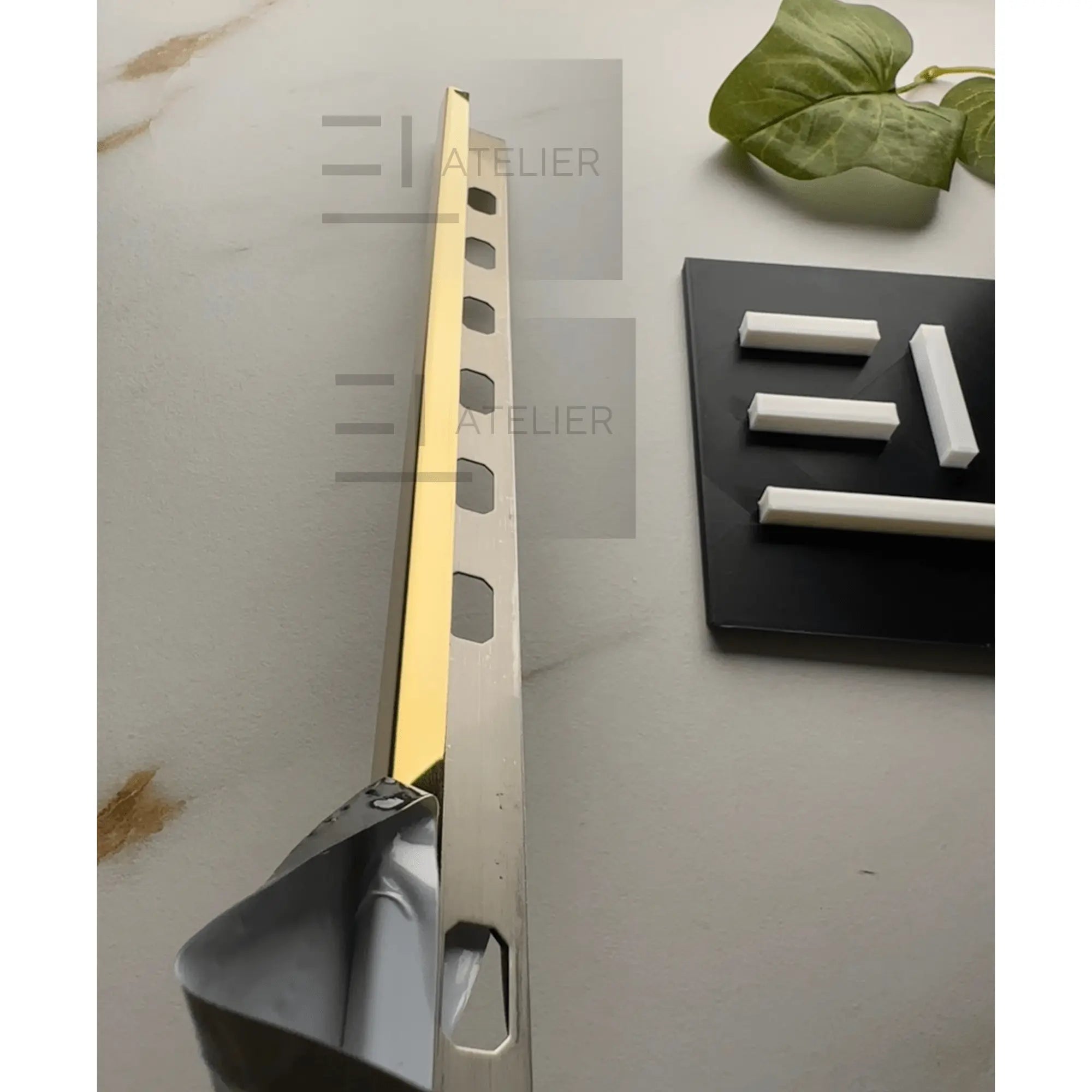 Profil Gresie Colt Exterior inox auriu lucios 10mm