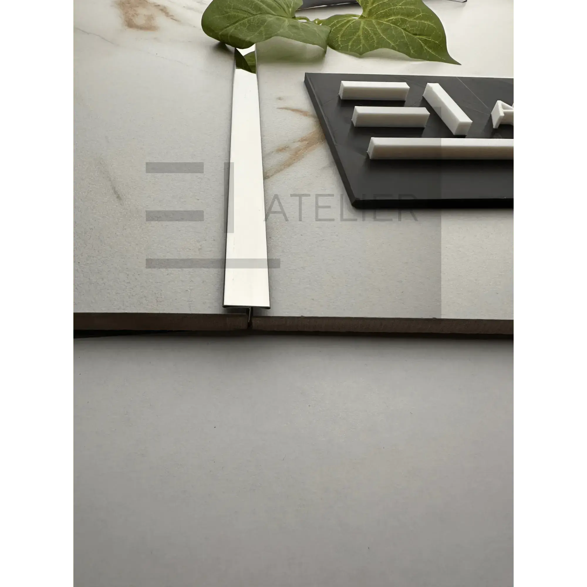 Profil T Din Inox intre gresii parchet el atelier