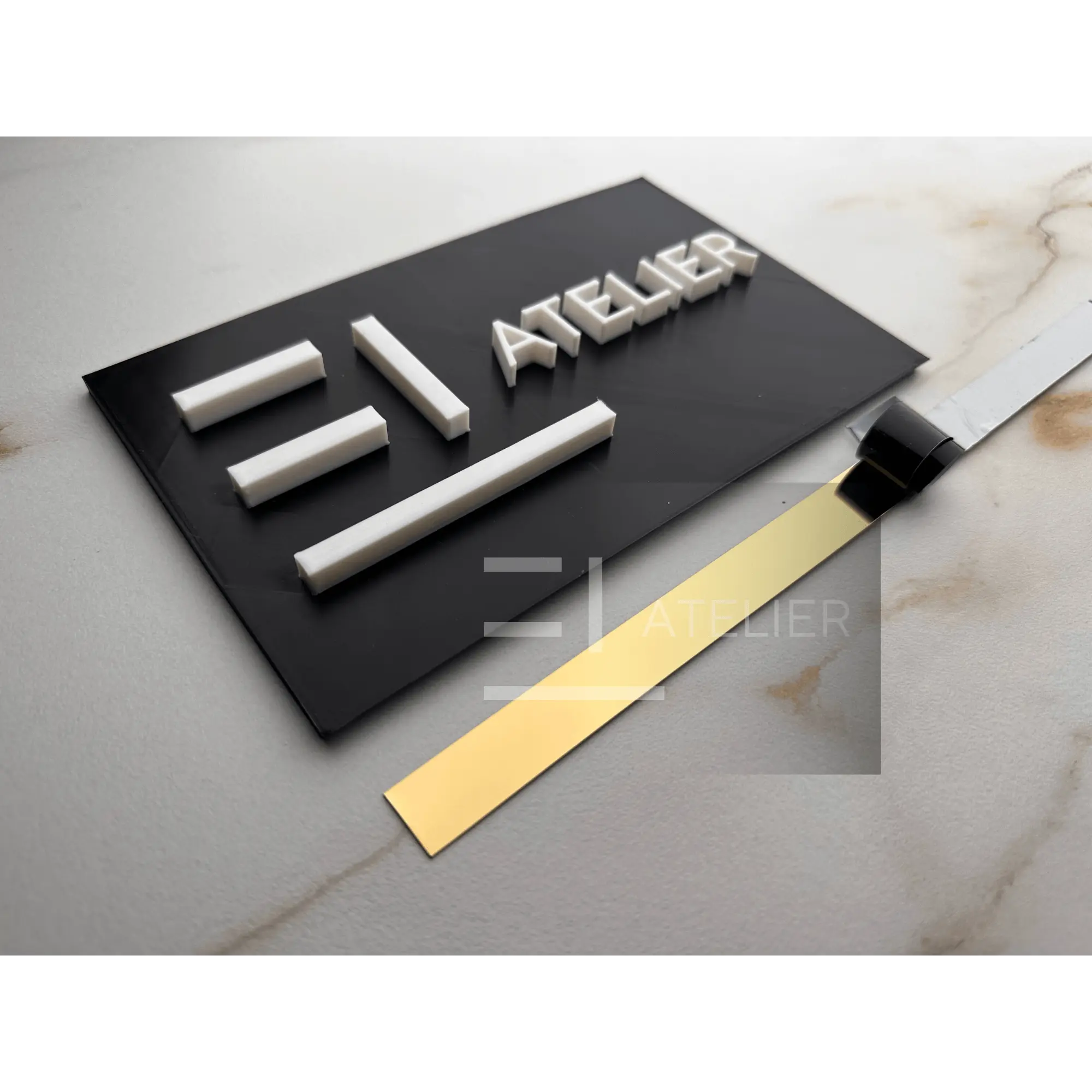 Profil decorativ inox auriu lucios