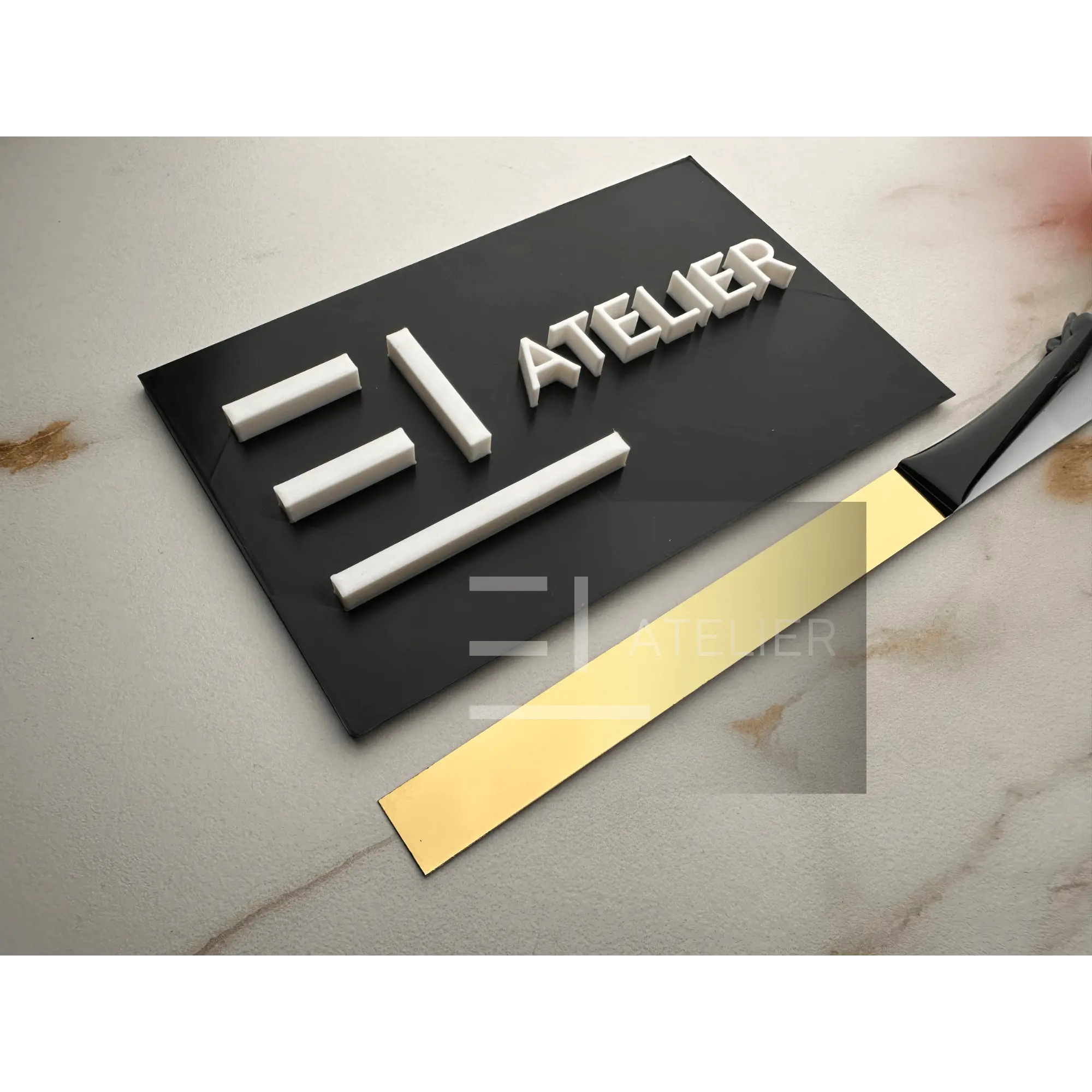 Profil decorativ inox auriu lucios