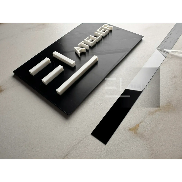 Profil Decorativ din Inox Platbanda Negru Lucios EL Atelier pentru design de lux