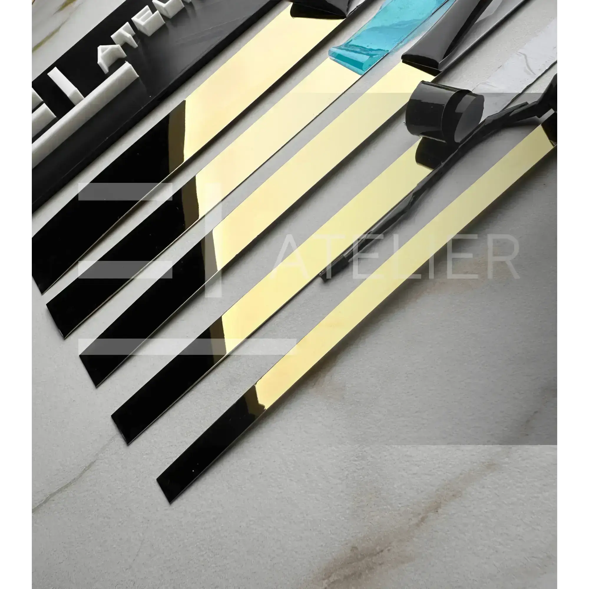 Profil Platbanda Inox Auriu EL Atelier