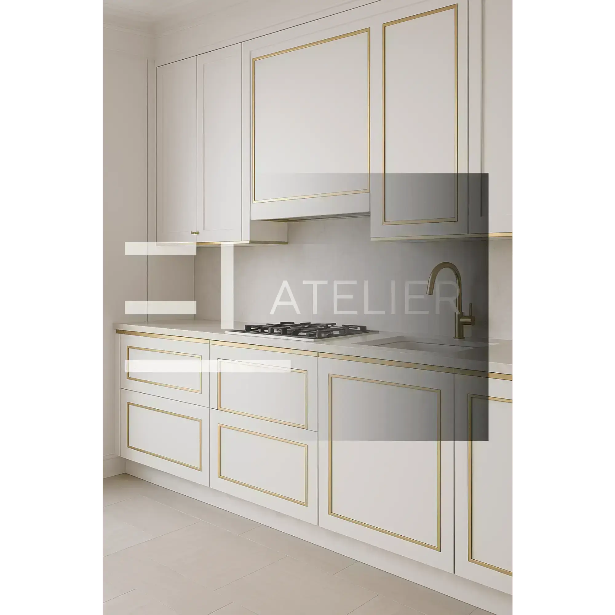 Exemplu Utilizare Profil Platbanda Negru EL ATELIER Mobilier Bucatarie