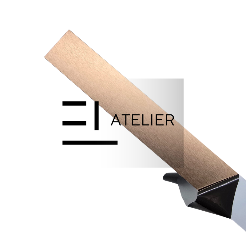 Profil Platbanda Inox Rose-Gold amenajari pereti mobilier finisaj 8k design interior