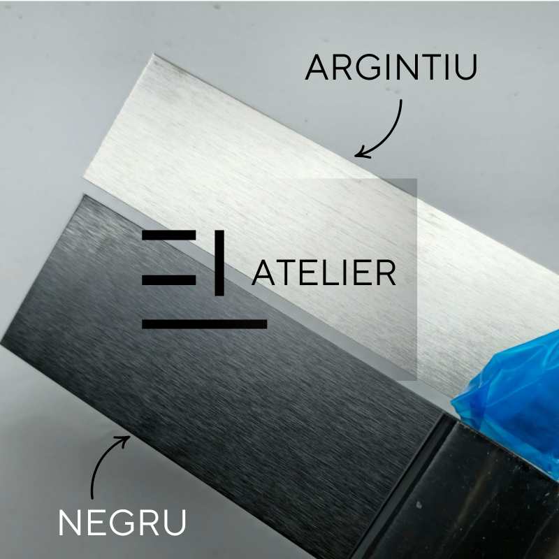 Profil Platbanda Inox Negru Mat si Profil Platbanda Inox Argintiu Mat EL Atelier Decor Interior