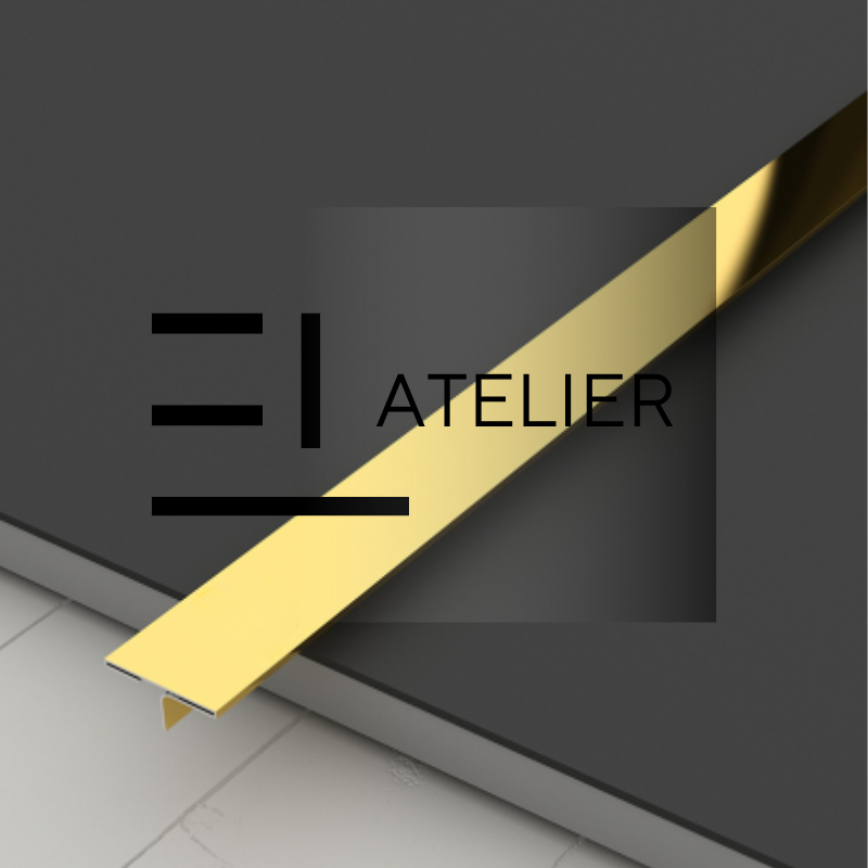 Profil T Inox Auriu Lucios 20mm