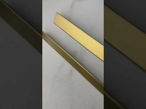 Profil T Inox Auriu Mat 15,20mm Decor Interior EL Atelier - Video